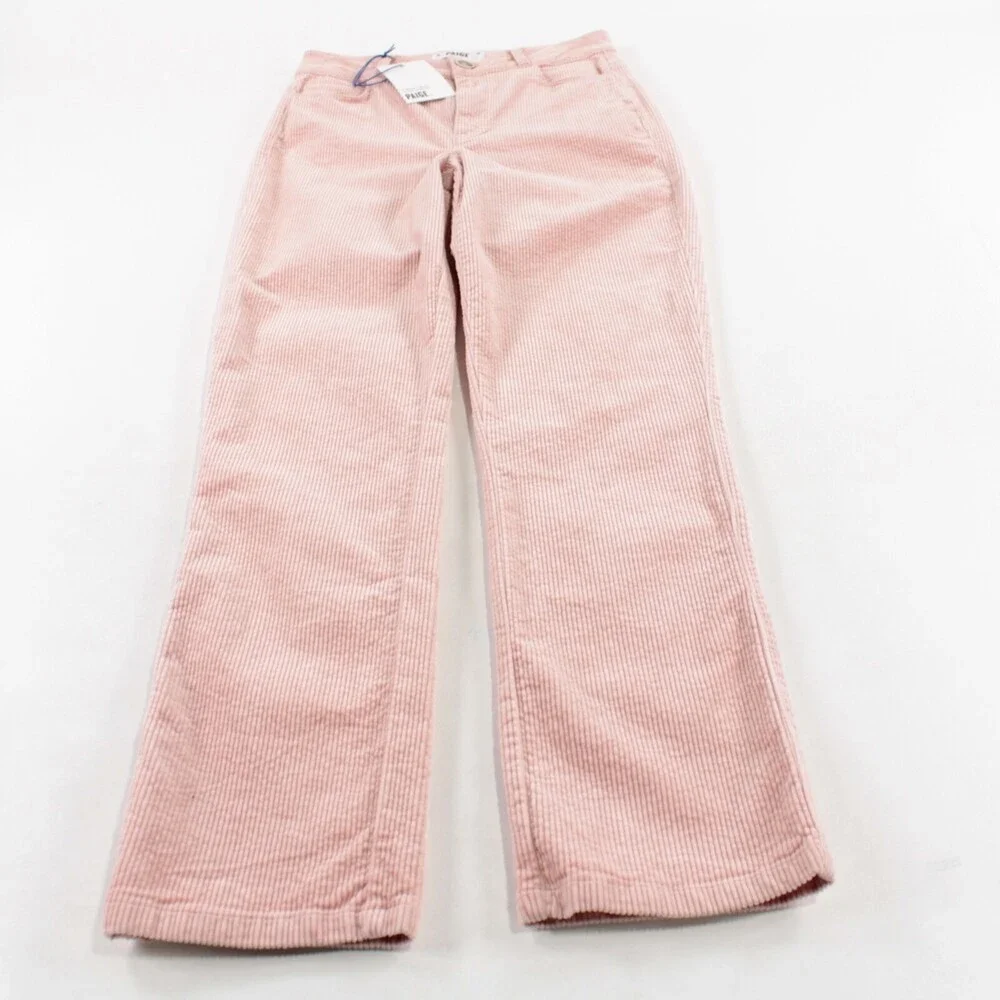 Paige NWT Jeans Size 25 US Hoxton Slim Solid Pink Cotton Blend - Picture 4 of 11